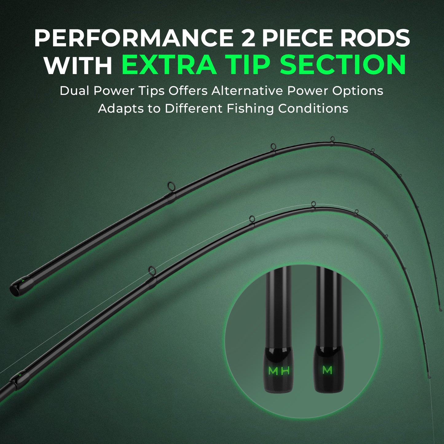 Zephyr (Dual Tip) Bait Casting Rod